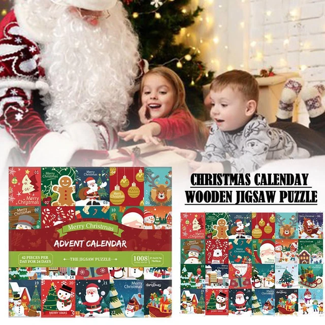 24 DAYS COUNTDOWN Advent Calendar 2025, Christmas Puzzle and For Kids
