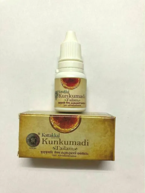 Kottakkal Kunkumadi Tailam Oil 10 ml HUILE DE MASSAGE AYURVÉDIQUE US