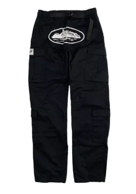 Authentic Corteiz Woodland Camo Cargo Pants, Size M Waist 34 Excellent  Condition