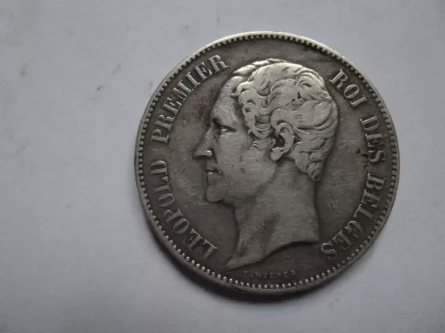 Belgique Pièce de 5 francs argent, Léopold 1er 1849