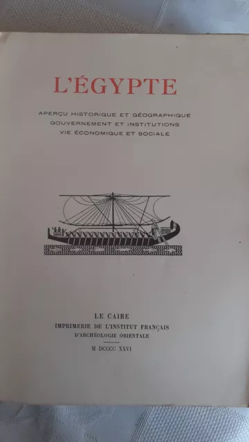 L'égypte - Aperçu historique et géographique - EO - 1926 3