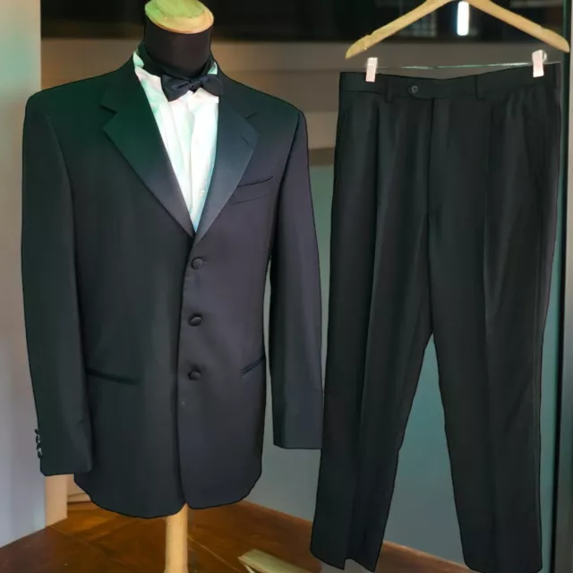 Valentino Mens Tuxedo 40L 34x32 3 Button Never Worn Dinner Suit Italy