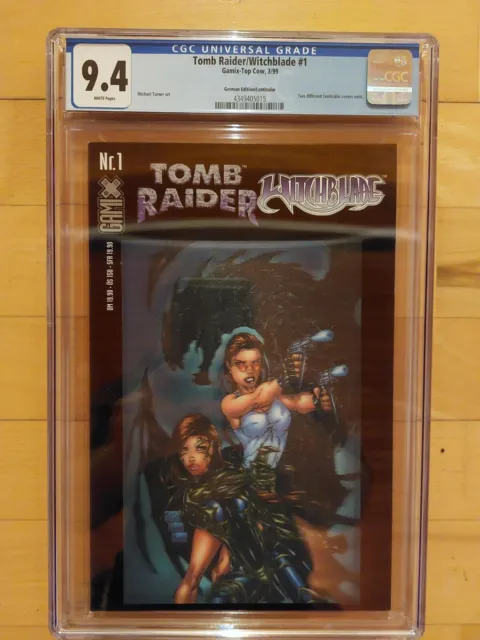 Tomb Raider / Witchblade CGC 9.4 1999, Michael Turner Art, Lenticular corver