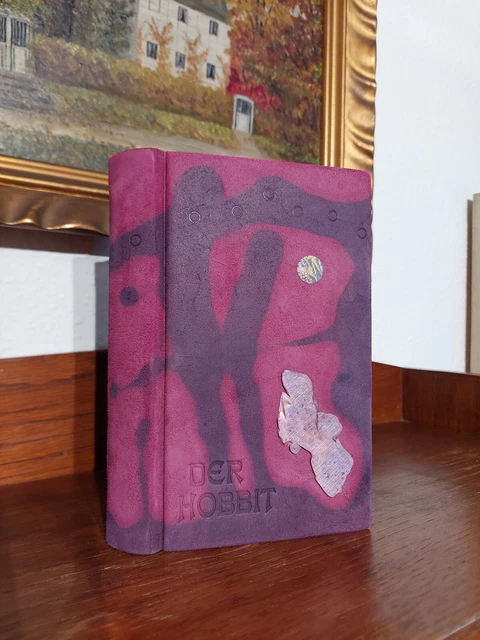TOLKIEN DER HOBBIT Luxusausgabe LEDER HANDEINBAND Fantasy LEDEREINBAND Unikat
