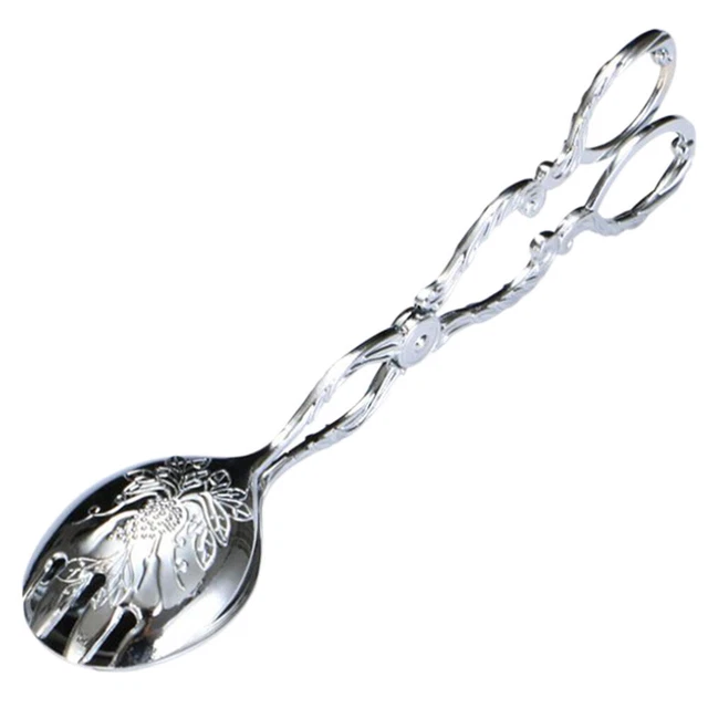 Pinza de pan acero inoxidable alicates de caracol clip de barbacoa plateado