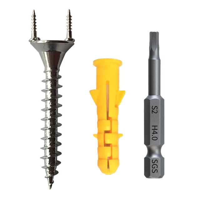 Double-headed Solid Wood Baseboard Skirting Seamless Nails Kits (35+7.5mm)