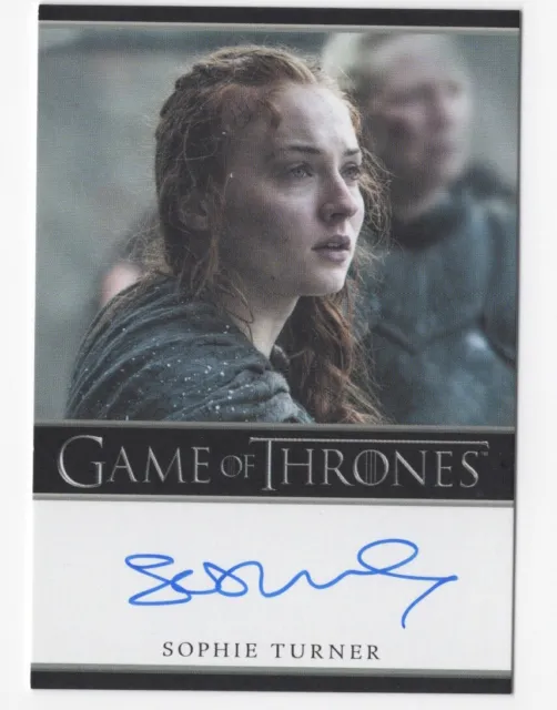 Sophie Turner as Sansa Stark GAME OF THRONES Season 7 Autograph Card Auto