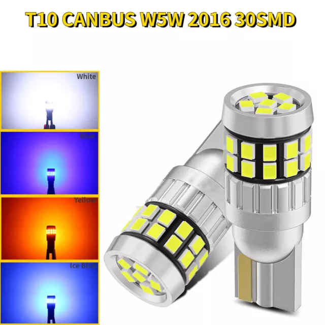 501 T10 Led White Xenon Side Light Bulbs W5w Car Canbus Error Free Wedge 12V 24V