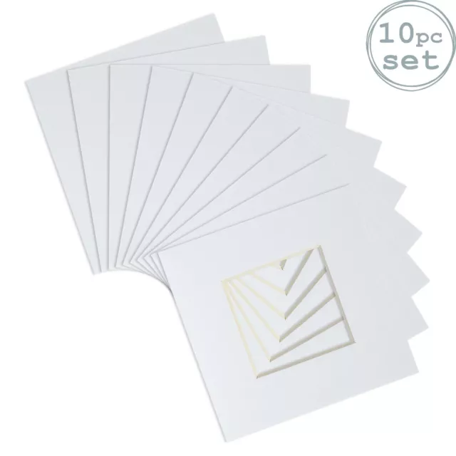 10x Blanc Image Supports pour 4" x 4"s - Photos Format 2" x 2" Paquet Multiple