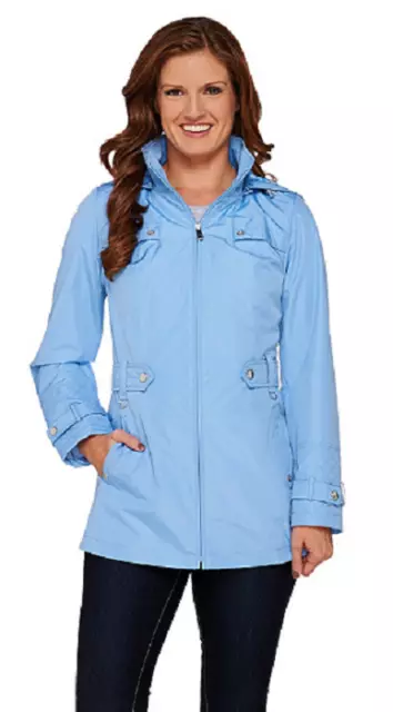 Liz Claiborne New York Jacket with Quilting Details, Vista Blue, Size L, $72