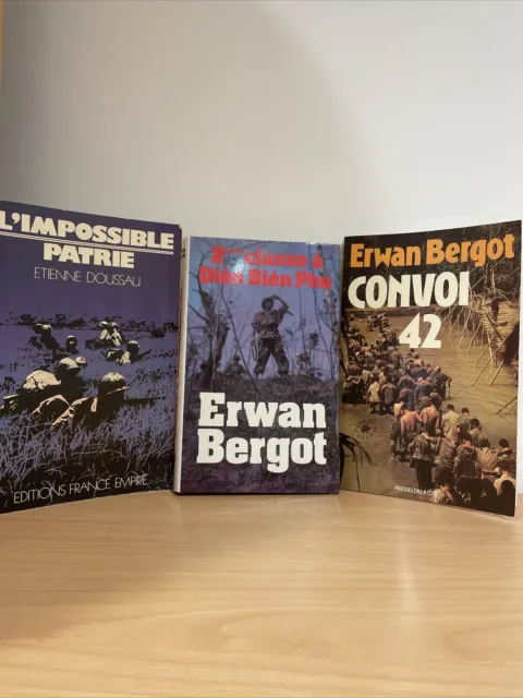 Histoire Moderne - Lot 3 Livres / Soldats - Guerre Indochine / Diên Biên Phu