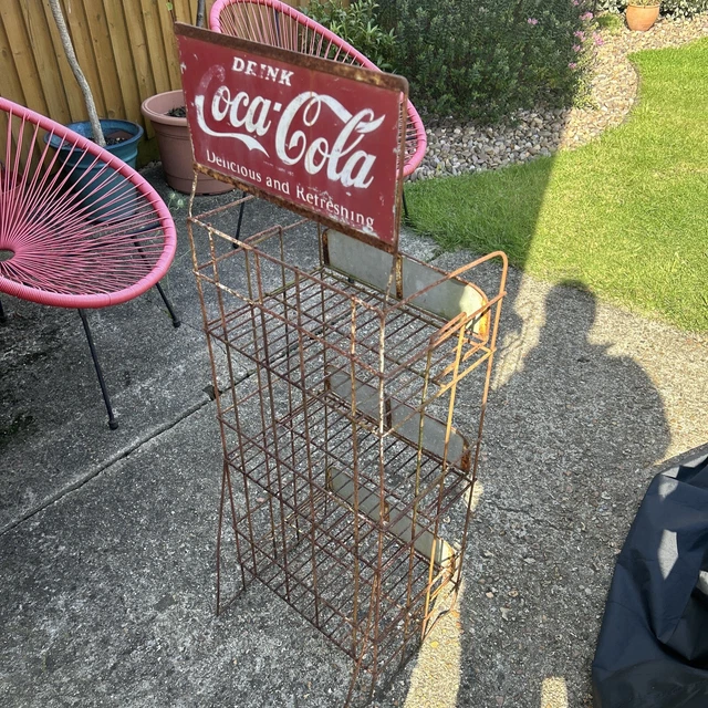 RARE VINTAGE COCA Cola Bottle Rack £99.99 - PicClick UK