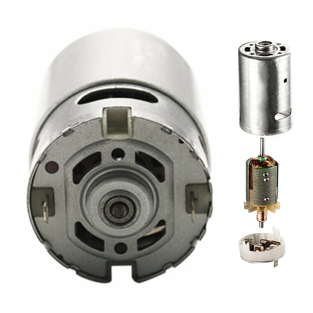 Motore Elettrico CHANCS 550 25V DC Con 9 Denti - Per Trapani A Batteria, Cacciaviti, Fai Da Te
