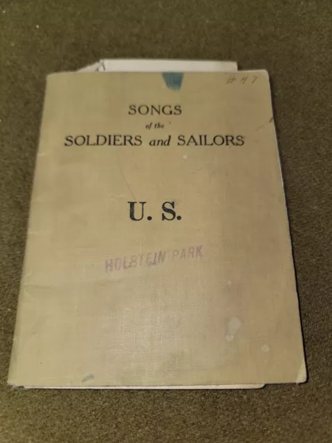 WWI U.S. Songs of the Soldiers & Sailors Grouping