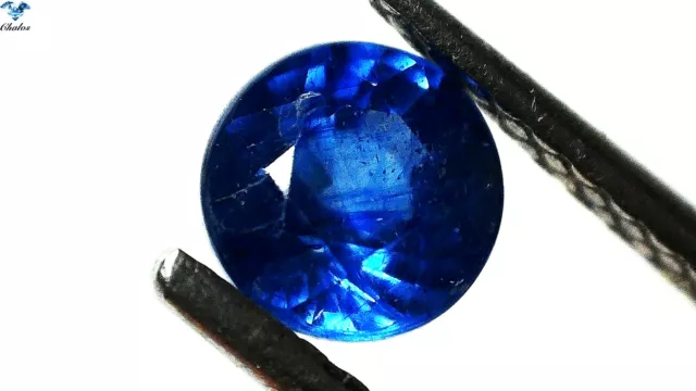 1x Saphir / Safir - Rund facettiert blau 5,0mm (1694A)