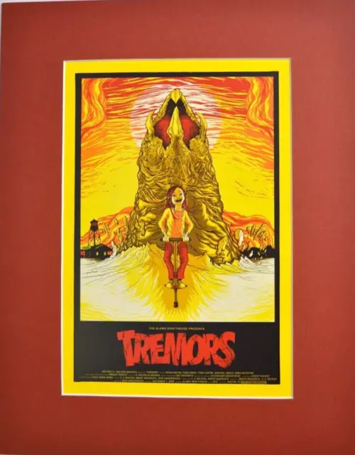 TREMORS Professionally Matted PRINT Mondo Alex Pardee art