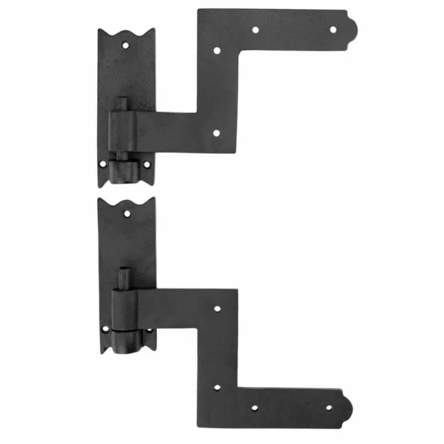 7 Total Renovators Supply Black Wrought Iron Shutter Lift Off hinge 6" x 6.5"