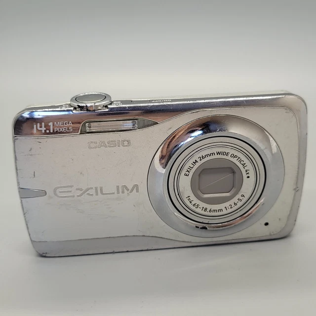 Casio Exilim EX-Z550 14.1MP Compact Digital Camera Silver Tested Dead Pixels