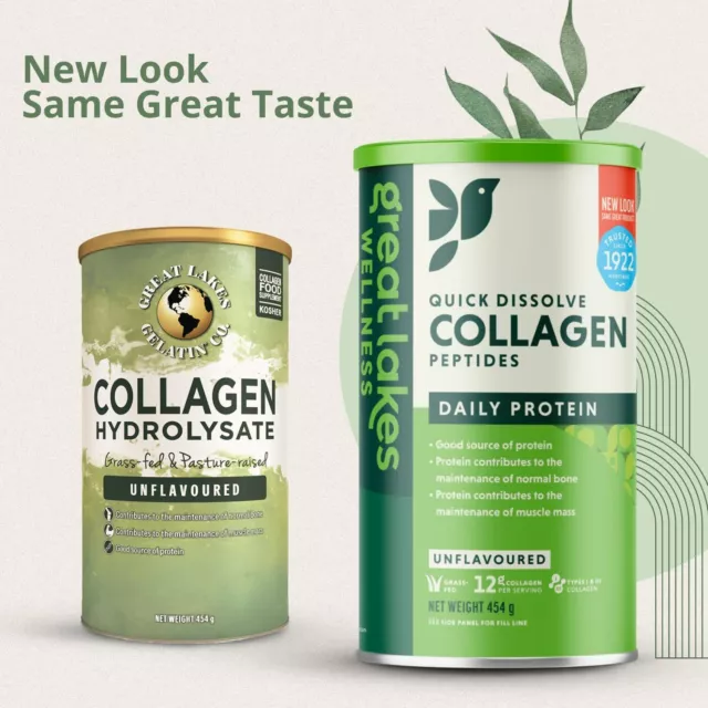 Great Lakes Gelatin Collagen Hydrolysate 454g - 3 Pack 3