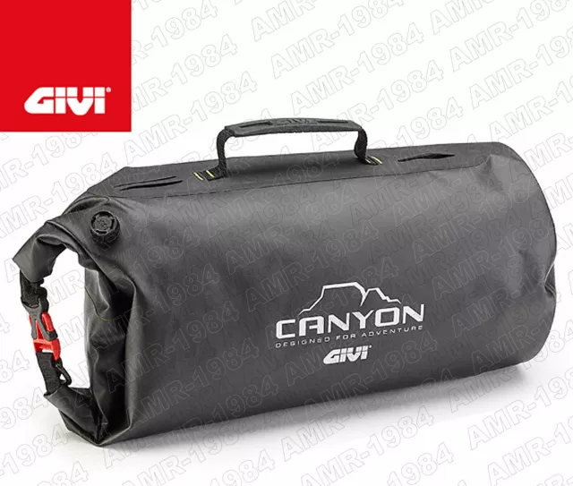 GRT714B GIVI Negro Bolsa Rodillo De Asiento O Baca Impermeable 20 Litros