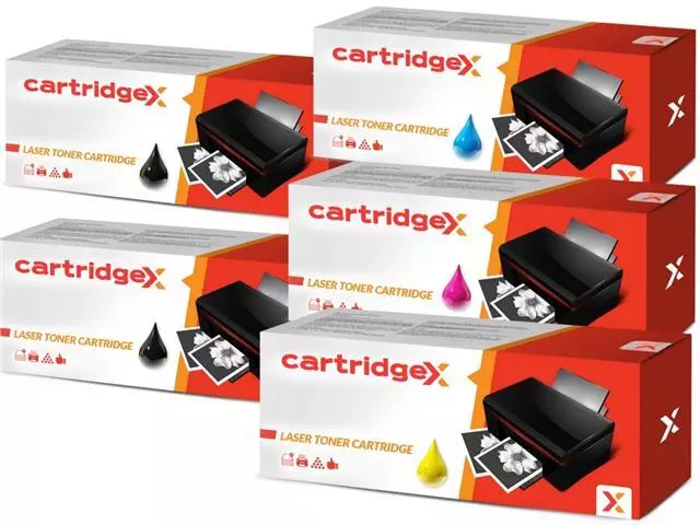 5 Non-OEM Toner Cartridge Set For Epson C1100D C1100DN C1100N CX11N C1100