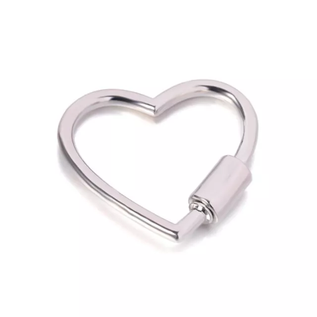 5pcs Spring Heart Shaped Opening Buckle Heart Shape Spring Clasps  Handbags