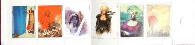 Carnet de 6 timbres SAPRISTI. LOUSTAL / BOURGEON / ROSINSKI / VANCE / YSLAIRE