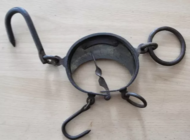 Antique Iron Balance Scale Wrought-iron Handmade 19th Century Lovely Item