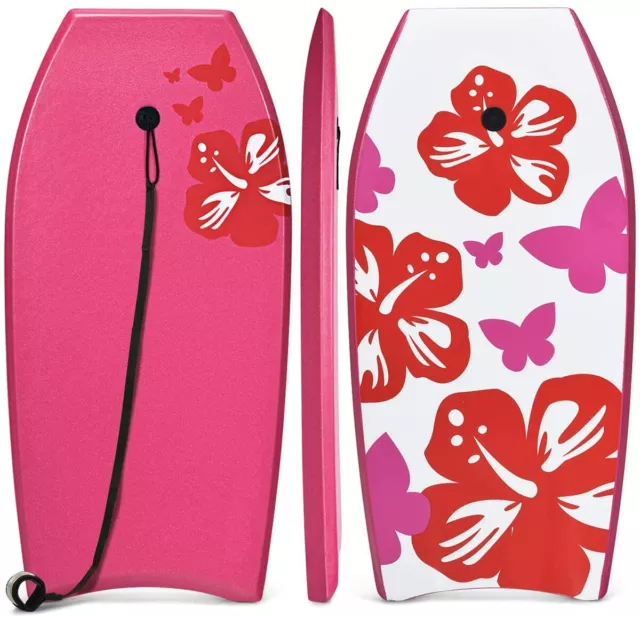 Bodyboard con Correa para Muñeca Tabla de Natación104x52x6 cm Para Niño Adulto