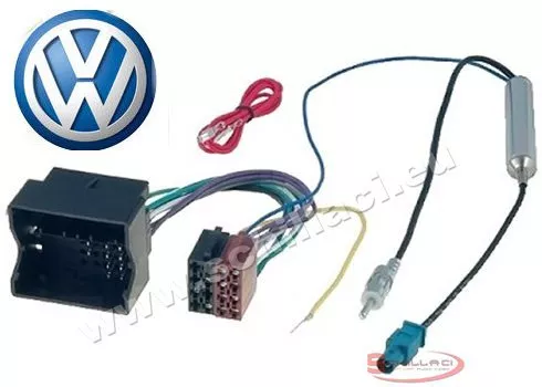 Adattatore ISO Volkswagen - cavo connettore autoradio per VW GOLF / POLO / PASSA
