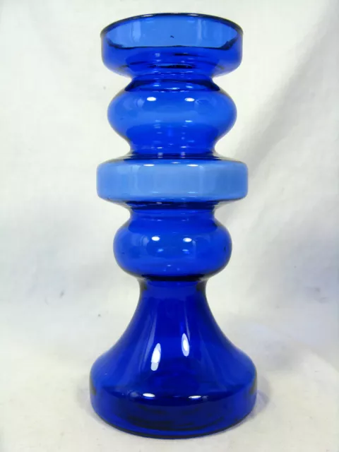 70´s Pop Art "bubble" design glass vase  HIrschberg  Glas Vase 207 Gramm  18 cm