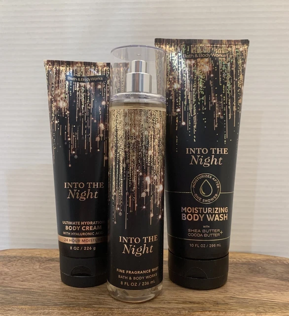 Bath and Body Works INTO THE NIGHT Fine Fragrance Mist / Body Cream / Body Wash