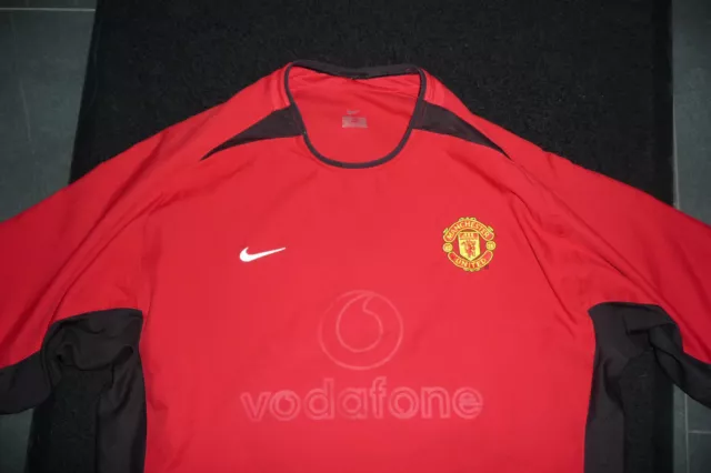 Getragenes Trikot von Nike Manchester United Gr.XL rot