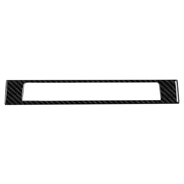 Carbon Fiber Central Control Button Time Display Cover Trim Aufkleber für B D8A9