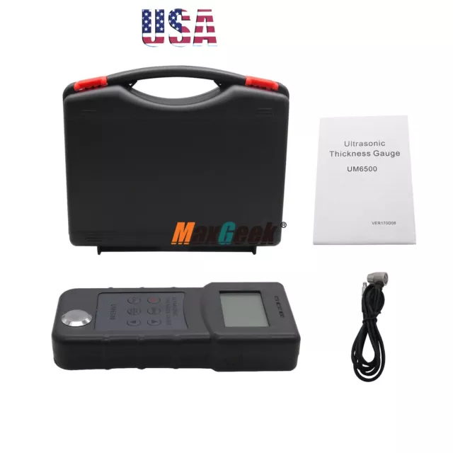 UM6500 Portable Hand Digital Ultrasonic Thickness Gauge LCD Ultrasonic Tester