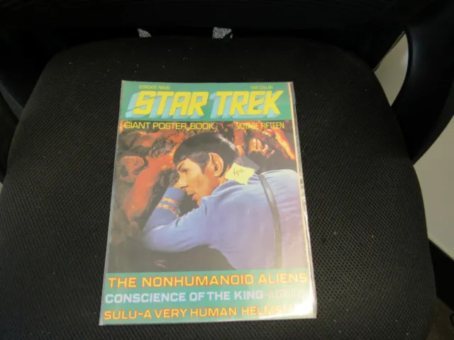 1976 STAR TREK Original TV Giant Poster Book Voyage FIFTEEN Spock KIRK Shatner