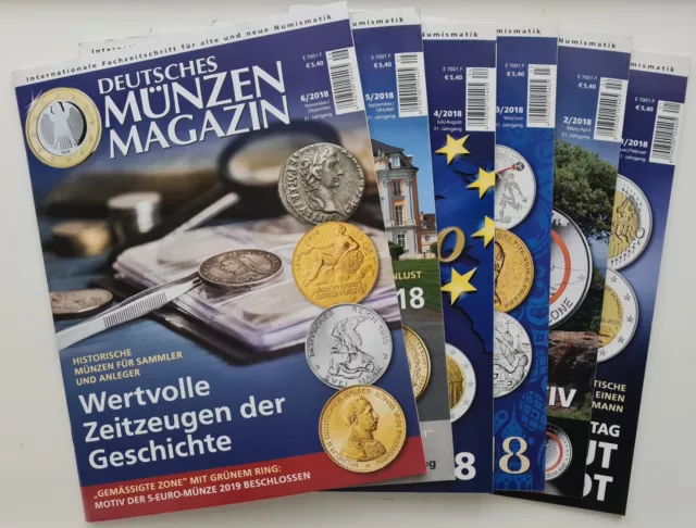 Deutsches Münzenmagazin – 6 Hefte (01.2018-06.2018)