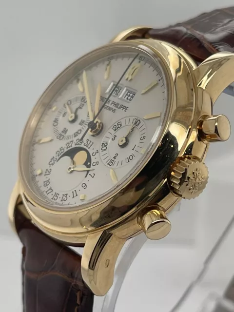 PATEK PHILIPPE PERPETUAL CALENDAR 3970 EJ Gelbgold Ewiger Kalender - Chronograph