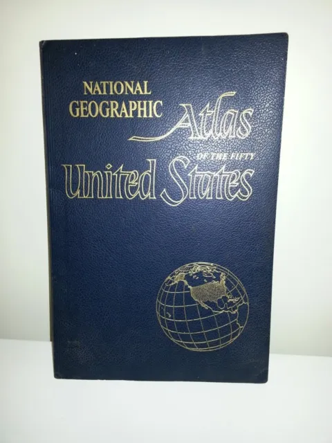 Vintage 1960 National Geographic Atlas of 50 United States Maps