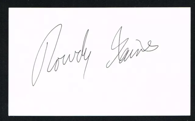 Rowdy Gaines signed autograph 3x5 index card 3x Olympic Gold Medalist Swimming