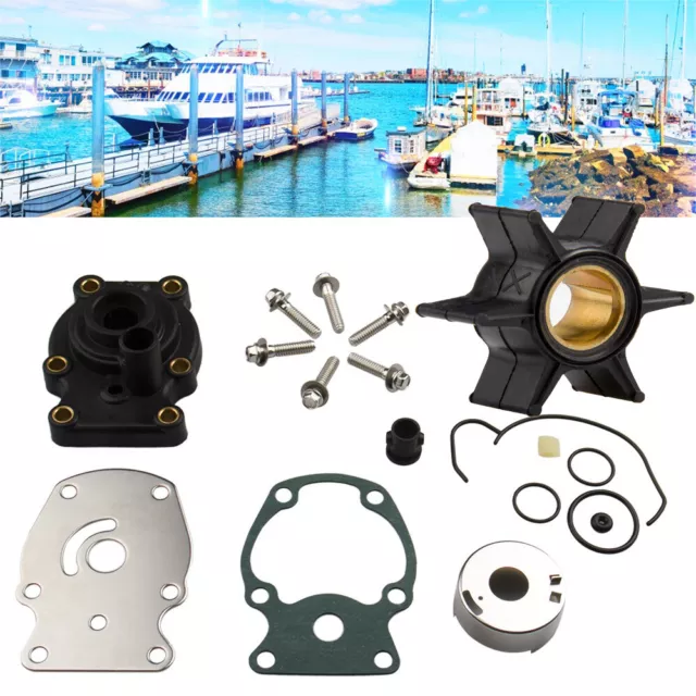 Water Pump Impeller Kit Fit For 20hp 25hp 30hp 35hp Johnson Evinrude outboard AU 2