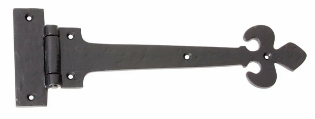 black cast iron gate or barn door hinge,gothic spear end TH1917