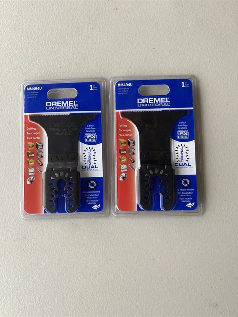 2 Nuevas Hojas Multiherramienta Dremel 2-3/4" De Ancho # Mm494U Paquete De 2