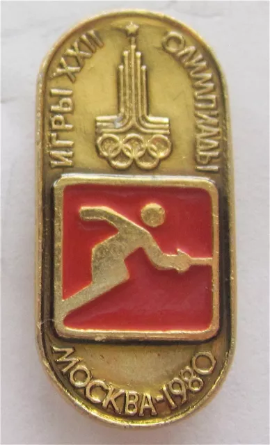 Moscow 1980 Olympic Games Fencing  Pin