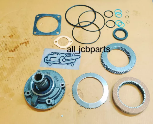 JCB Transmission Rebuild Kit With Plates, Seals And Pump 20/900400 445/03205