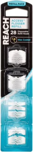 Reach Access Flosser Refill Heads, Pack of 28