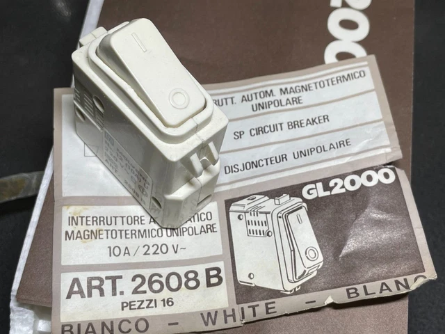 Interrupteur Vv Mosaïc Voyant Lumineux 2 Modules - Blanc