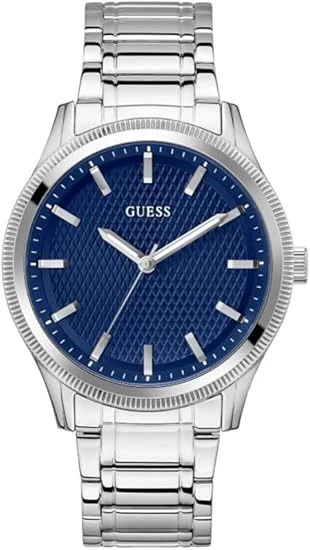 Montre Guess Homme Skyline W1259G1 – Acier Inoxydable, 45 Mm, Quartz, Neuf Avec étiquettes, Style Décontracté