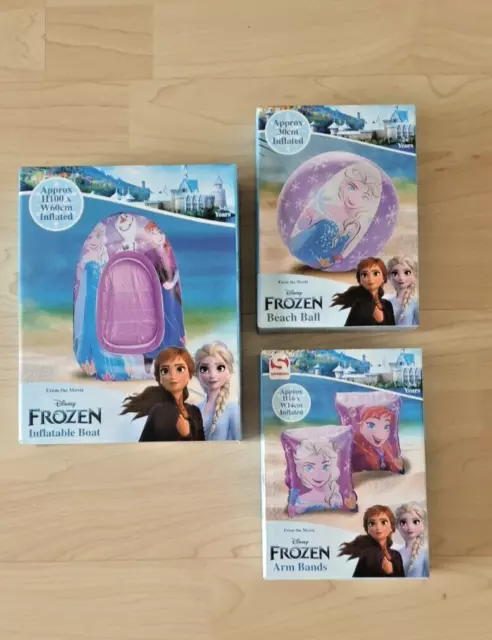 Disney Frozen Anna Elsa  Wasserball  Schwimmflügeln   Schlauchbott  Neu