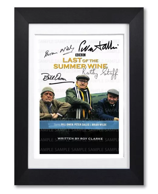 Last Of The Summer Wine Cast Signed Poster Series Print Photo Autograph Gift